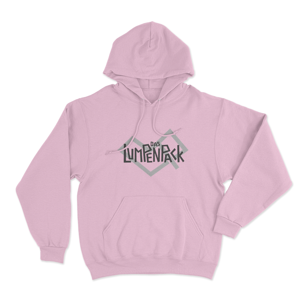 Das Lumpenpack Geometric Logo Unisex Hoodie Pink Das Lumpenpack Geometric Logo Unisex Hoodie Pink