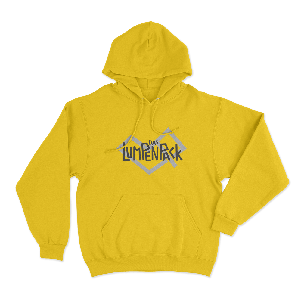 Das Lumpenpack Geometric Logo Unisex Hoodie Yellow Das Lumpenpack Geometric Logo Unisex Hoodie Yellow