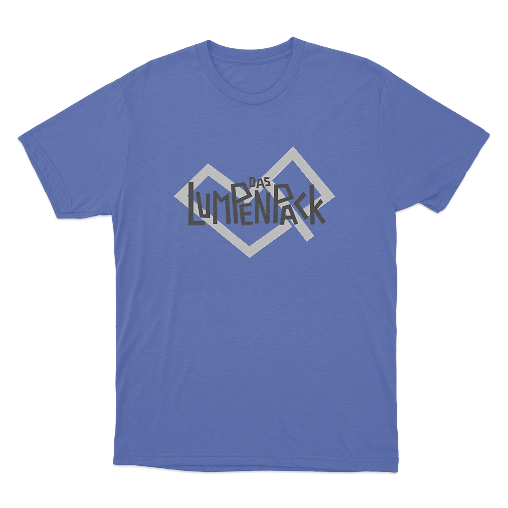 Das Lumpenpack Geometric Logo Unisex T Shirt Blue Das Lumpenpack Geometric Logo Unisex T Shirt Blue
